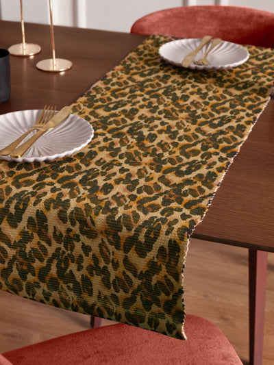 Furn Bordløper med Leopardprint