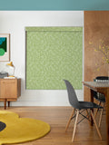 Orla Kiely roller blind Basil Green Criss-Cross Stem, imported from the UK
