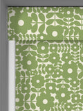 Orla Kiely roller blind Basil Green Criss-Cross Stem, imported from the UK