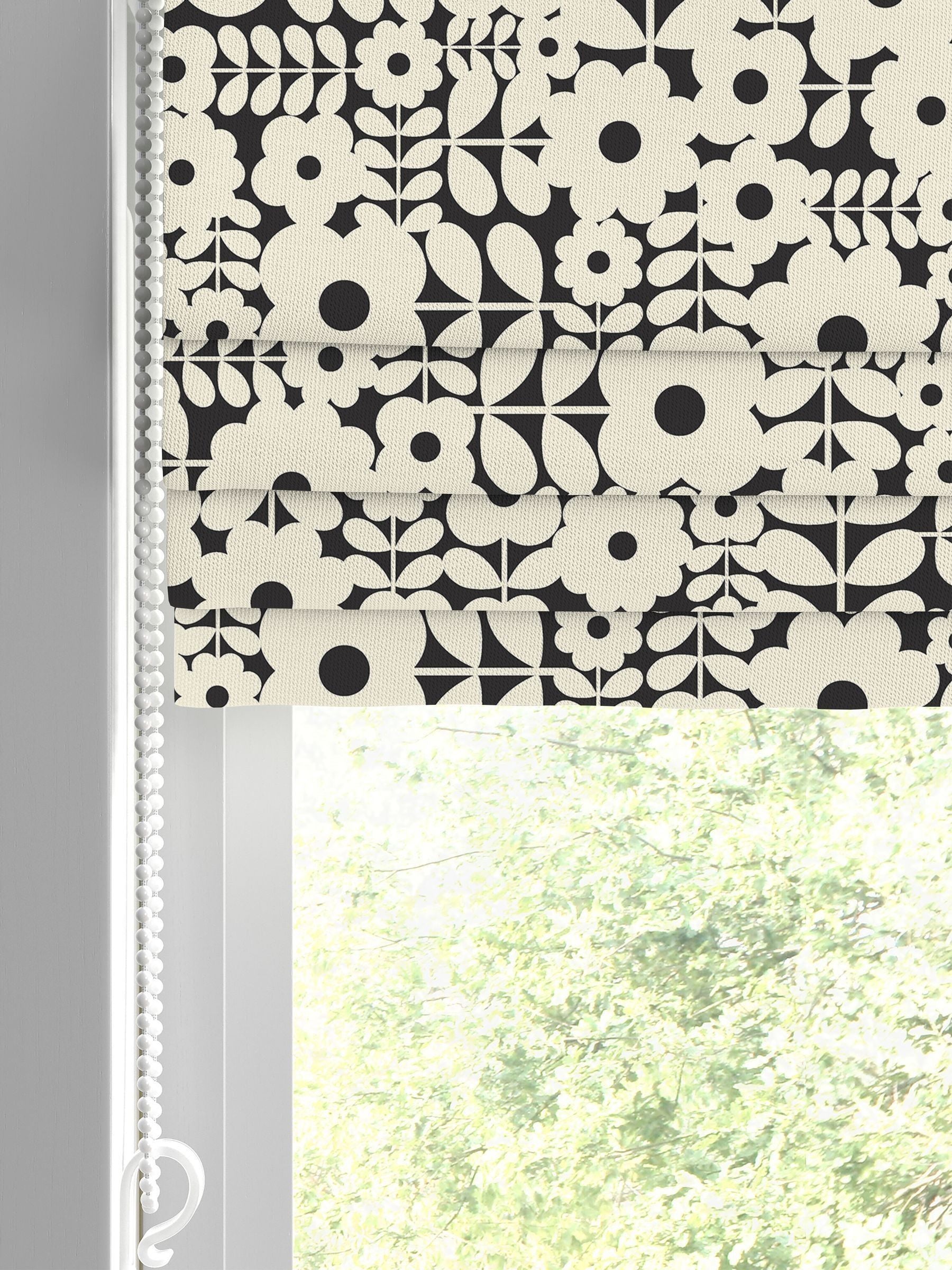 Orla Kiely Criss Cross Stem roman blind 100% cotton (British brand)