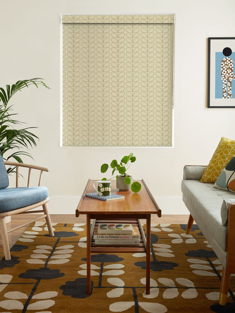Orla Kiely Linear Stem roller blind, made to measure, UK version