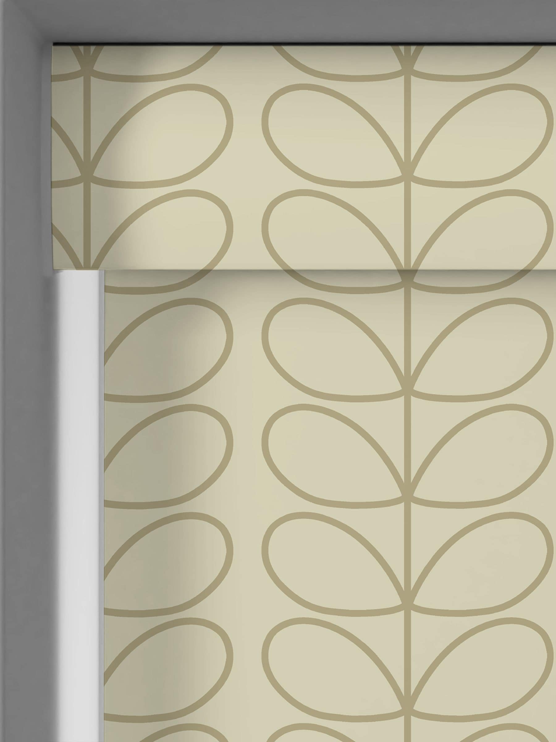 Orla Kiely Linear Stem roller blind, made to measure, UK version