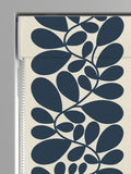 Orla Kiely navy stripe cotton roman blind - British product