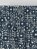 Orla Kiely navy blue Criss-Cross Stem made to measure curtains, imported from the UK