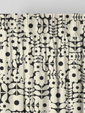 Orla Kiely criss-cross stem curtain in natural vintage lace, UK version