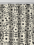 Orla Kiely criss-cross stem curtain in natural vintage lace, UK version