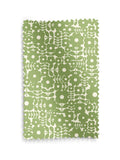 Orla Kiely Basil Green Criss Cross Stem curtains, UK version