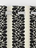 Orla Kiely Black Sycamore Stripe made to measure curtains (British brand)