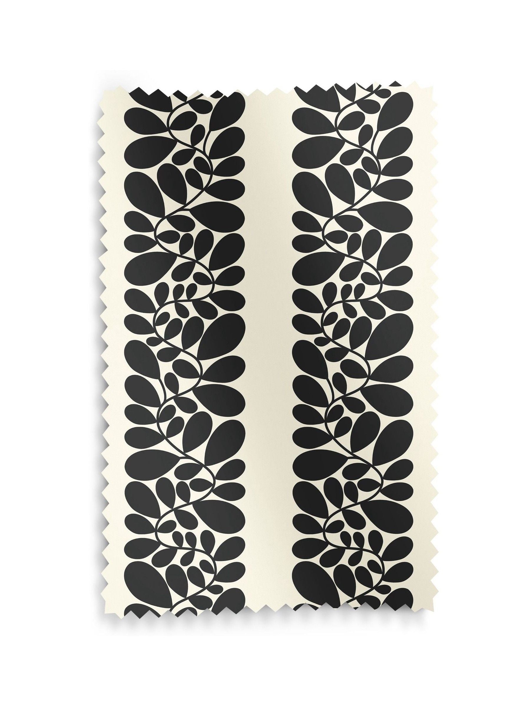 Orla Kiely Black Sycamore Stripe made to measure curtains (British brand)