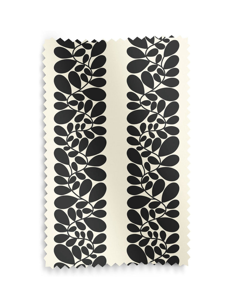 Orla Kiely Black Sycamore Stripe made to measure curtains (British brand)