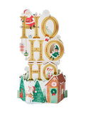 White 3D Pop-Up Christmas Card with Winter Wonderland Design and Envelope, 22.8cm x 15.9cm