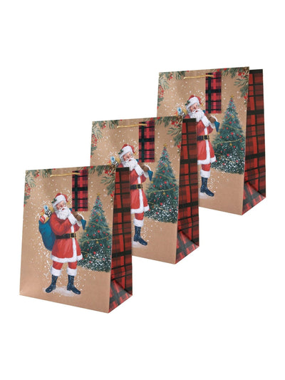 Next Large Christmas Gift Bags with Santa Design, Pack of 3- Buy online at McGrocer