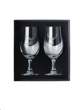 Selbrae House clear stag craft beer glasses set of 2 (British brand)