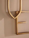 Gold LOVE metal wall plaque 50cm x 15cm, UK version