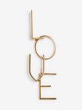 Gold LOVE Word Metal Wall Plaque