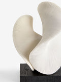Sosandar White Ornament coral-textured decorative sculpture 29cm height (British brand)