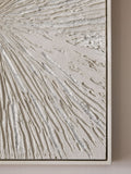 Sosandar Natural Textured Abstract Wall Art