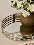 Lipsy gold round mirror serving tray 40cm, UK version