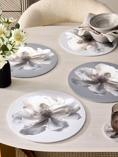 Next Lipsy Set of 4 Floral Placemats in Purple and Cream- Buy online at McGrocer