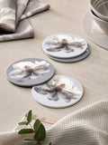 Lipsy purple and cream floral design placemats set of 4, UK version