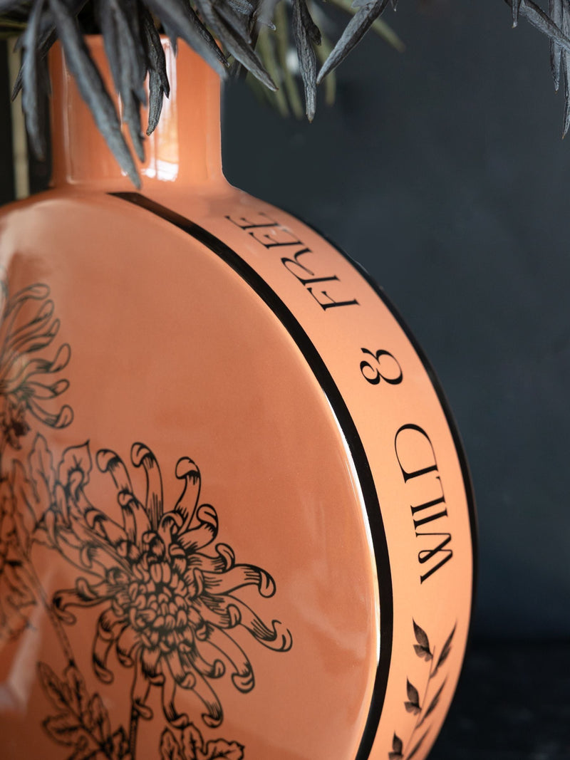Rockett St George large floral print vase, imported from the UK