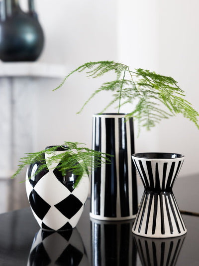Next Rockett St George Set of 3 Black/White Bud Vases- Buy online at McGrocer