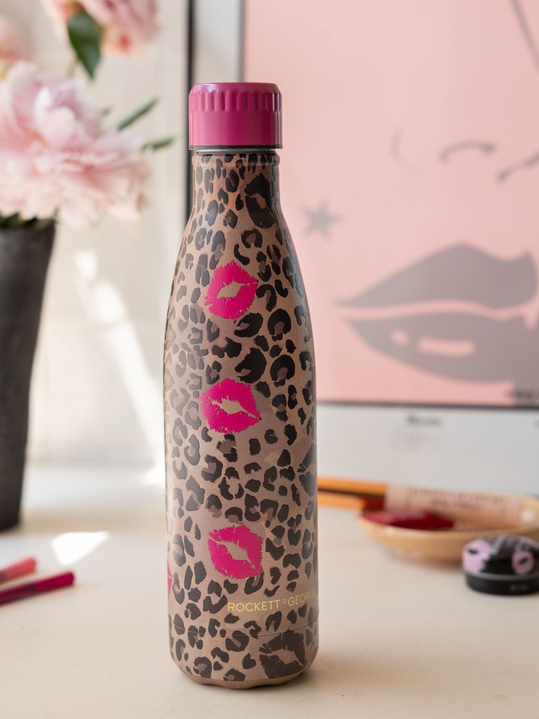 Rockett St George leopard water bottle, UK version