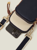 Accessorize black webbing strap phone bag, UK version
