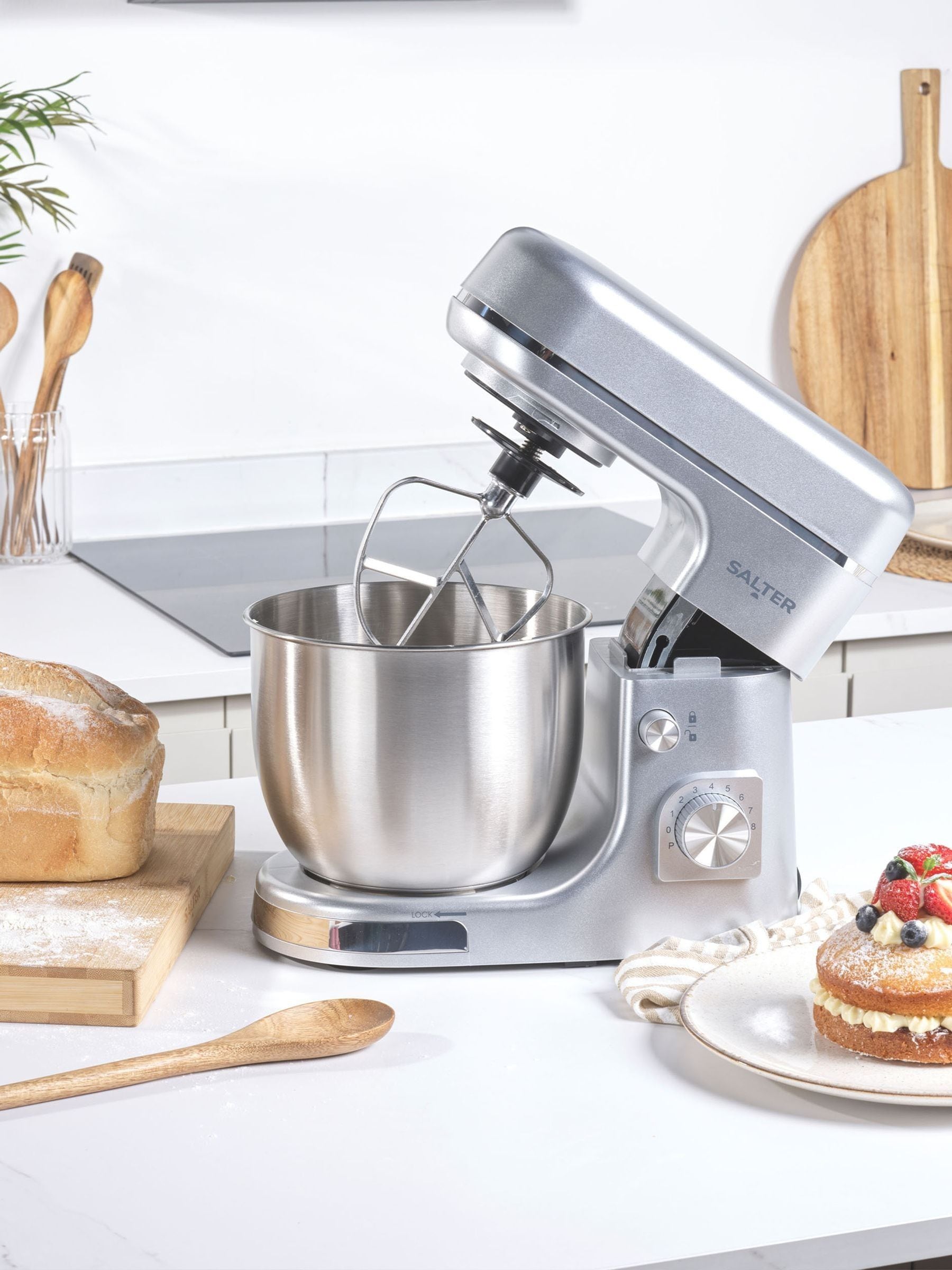 Salter Silver Aspen stand mixer 5-litre (British brand)