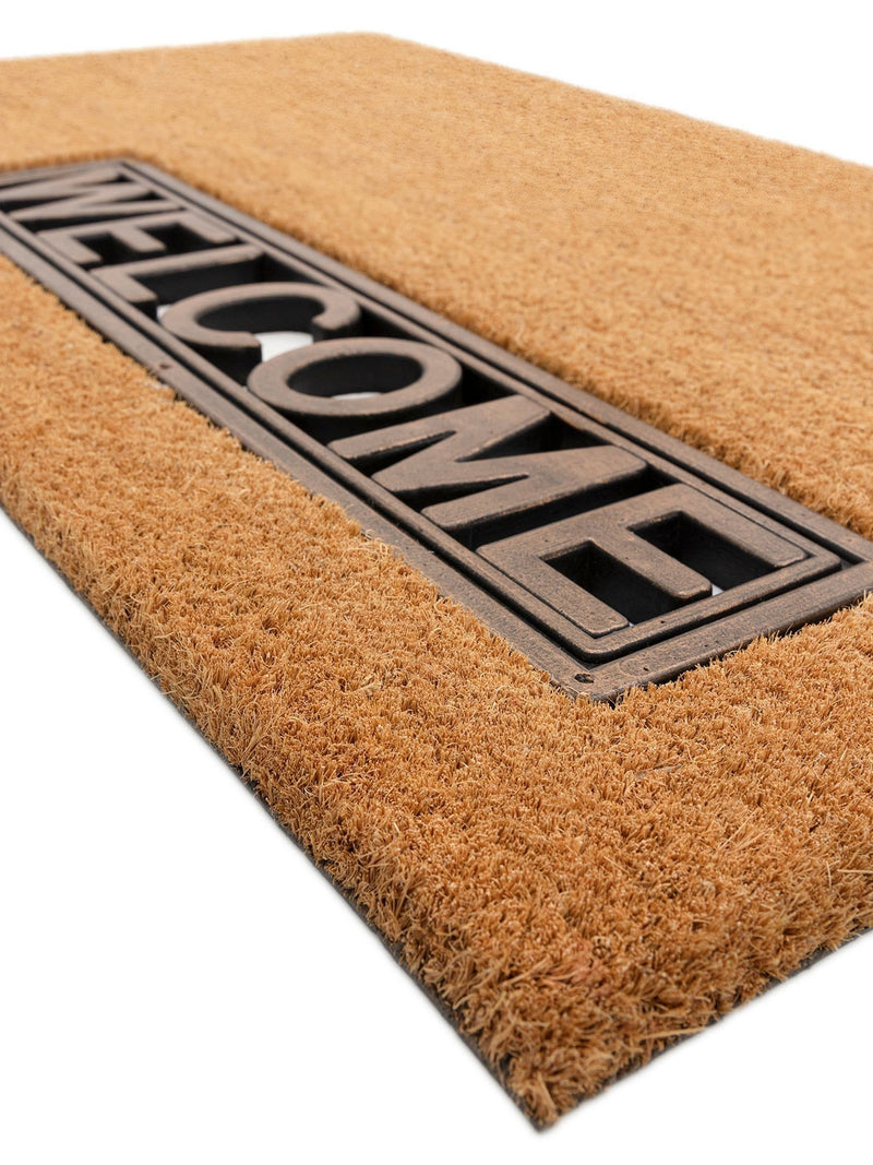 Asiatic Rugs grey coir doormat 40x120cm, imported from the UK
