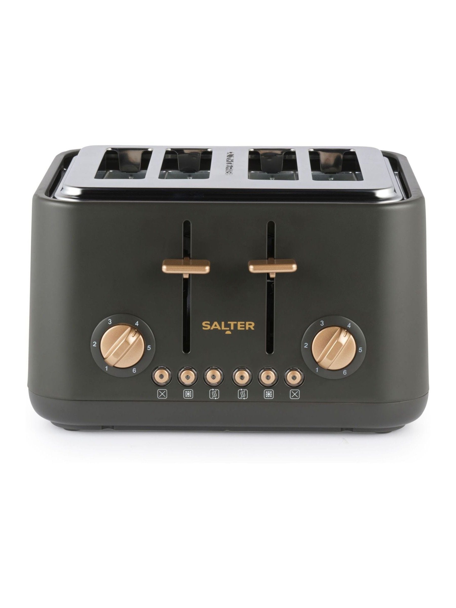 Salter Charcoal Pebble 4-slice toaster (British brand)