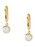 Orelia London opal Swarovski drop huggie hoop earrings, imported from the UK