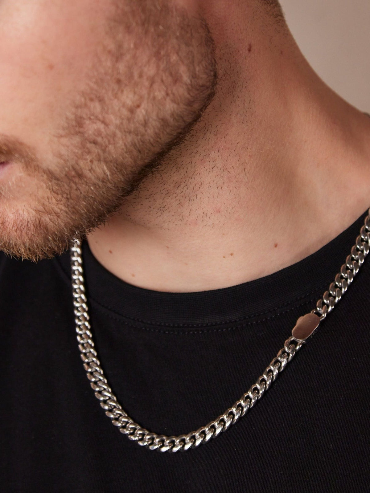 Orelia silver chunky curb chain necklace, imported from the UK