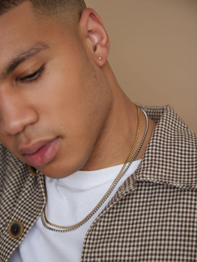 Orelia London Gold Tone Round Box Chain Necklace