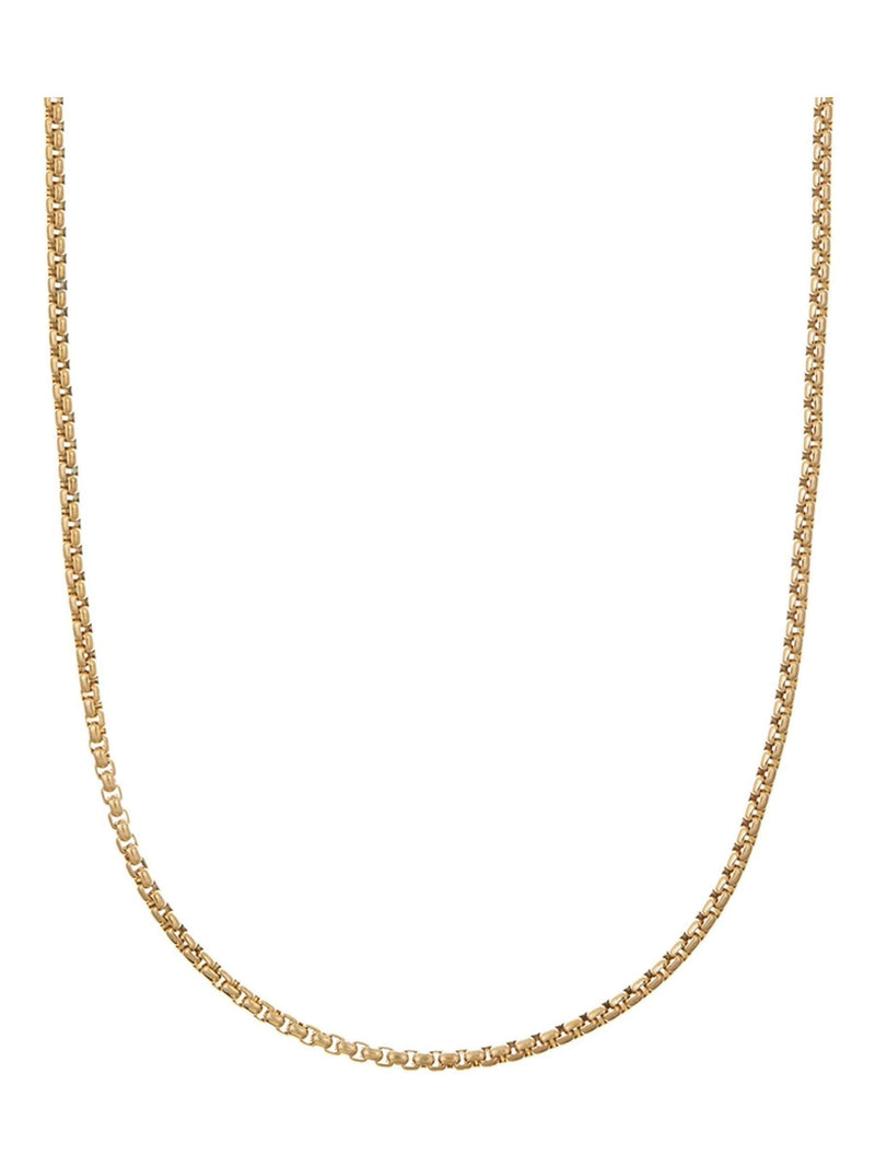 Orelia London gold tone round box chain necklace, imported from the UK