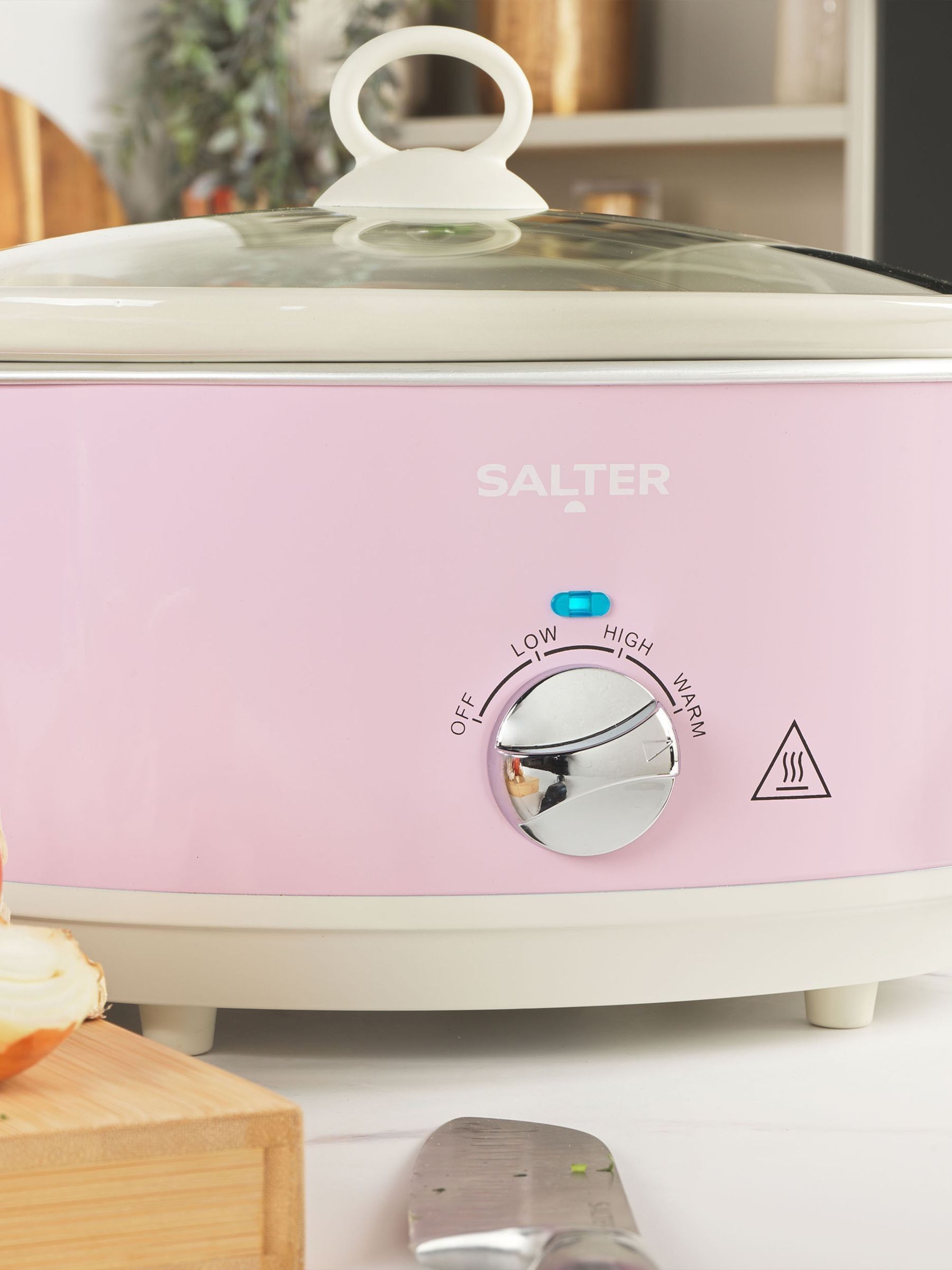 Salter Pink Retro 6.5L slow cooker (British brand)