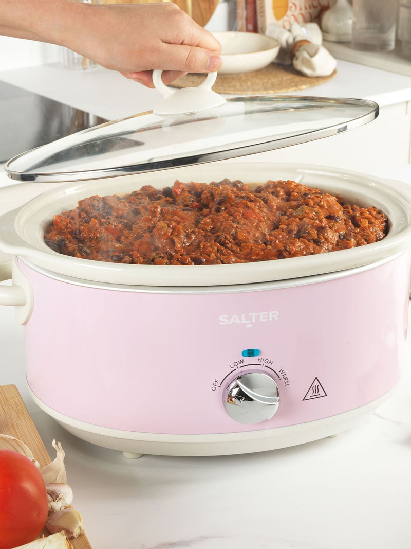 Salter Pink Retro 6.5L slow cooker (British brand)