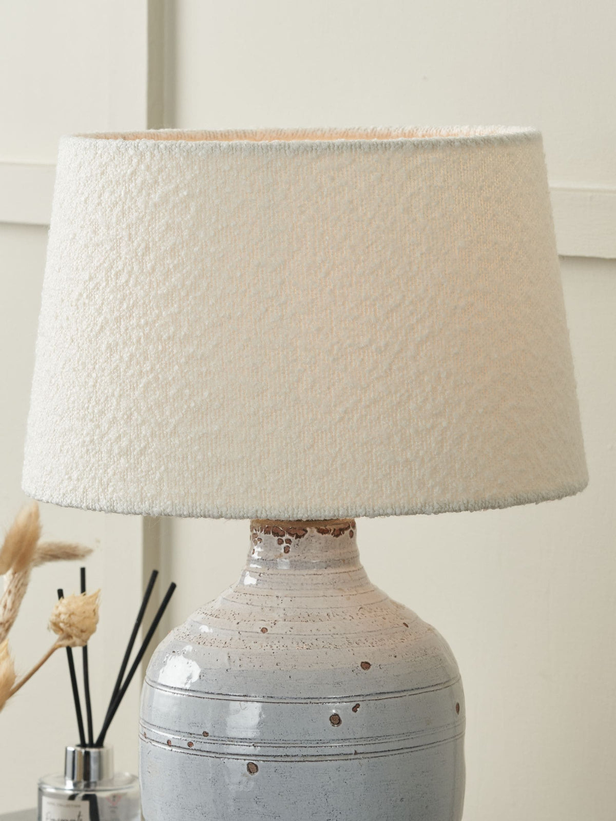 Pacific Lifestyle Martigues boucle tapered cylinder shade, imported from the UK