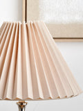 Pacific Lifestyle Amelia natural linen pleat tapered lampshade, UK version