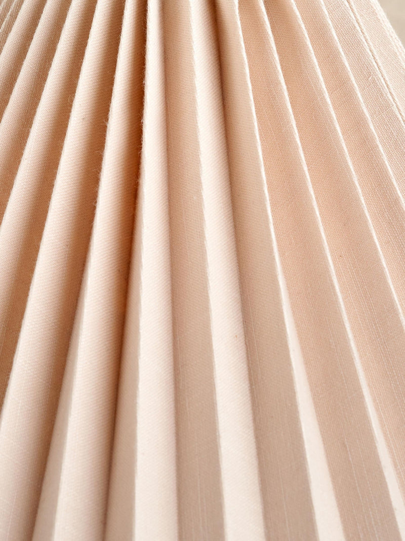 Pacific Lifestyle Amelia natural linen pleat tapered lampshade, UK version