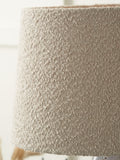 Pacific Lifestyle taupe boucle tapered cylinder shade, imported from the UK