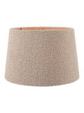 Pacific Lifestyle taupe boucle tapered cylinder shade, imported from the UK