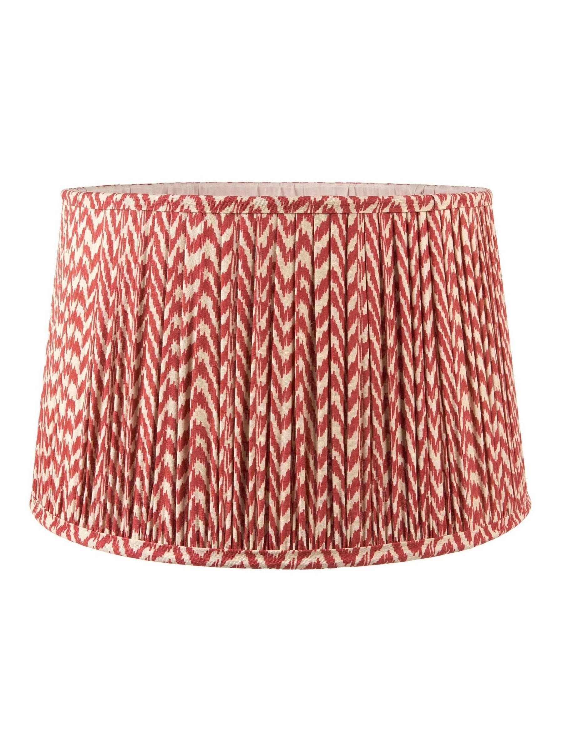 Pacific Lifestyle red Vienna chevron lamp shade, imported from the UK