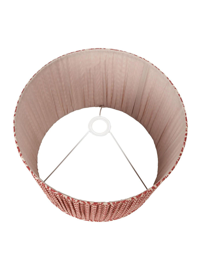 Pacific Lifestyle red Vienna chevron lamp shade, imported from the UK