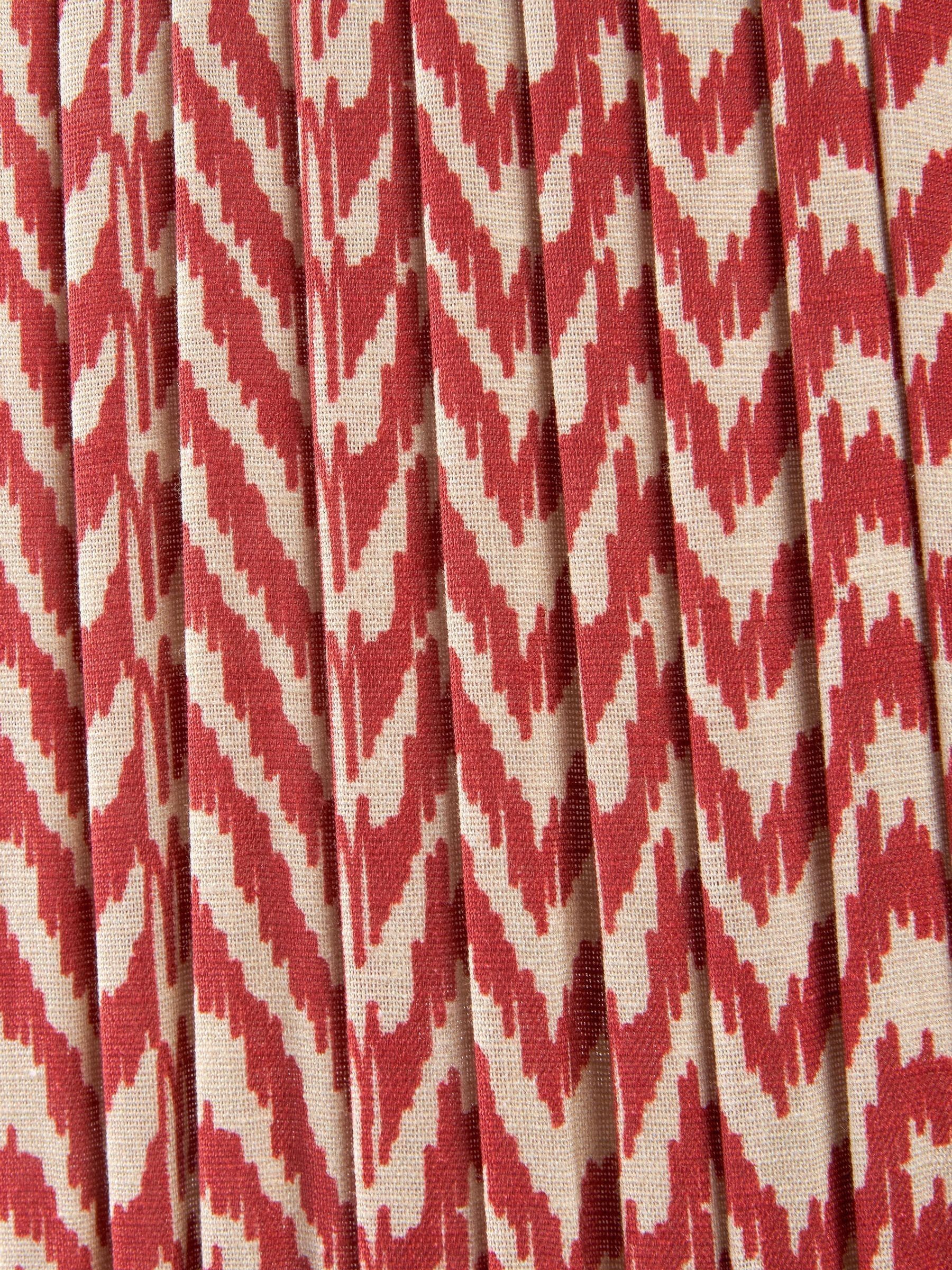 Pacific Lifestyle red Vienna chevron lamp shade, imported from the UK