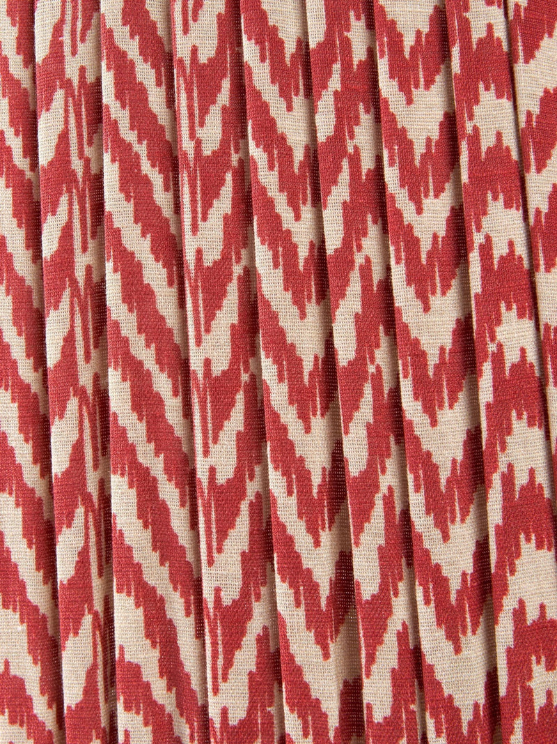 Pacific Lifestyle red Vienna chevron lamp shade, imported from the UK