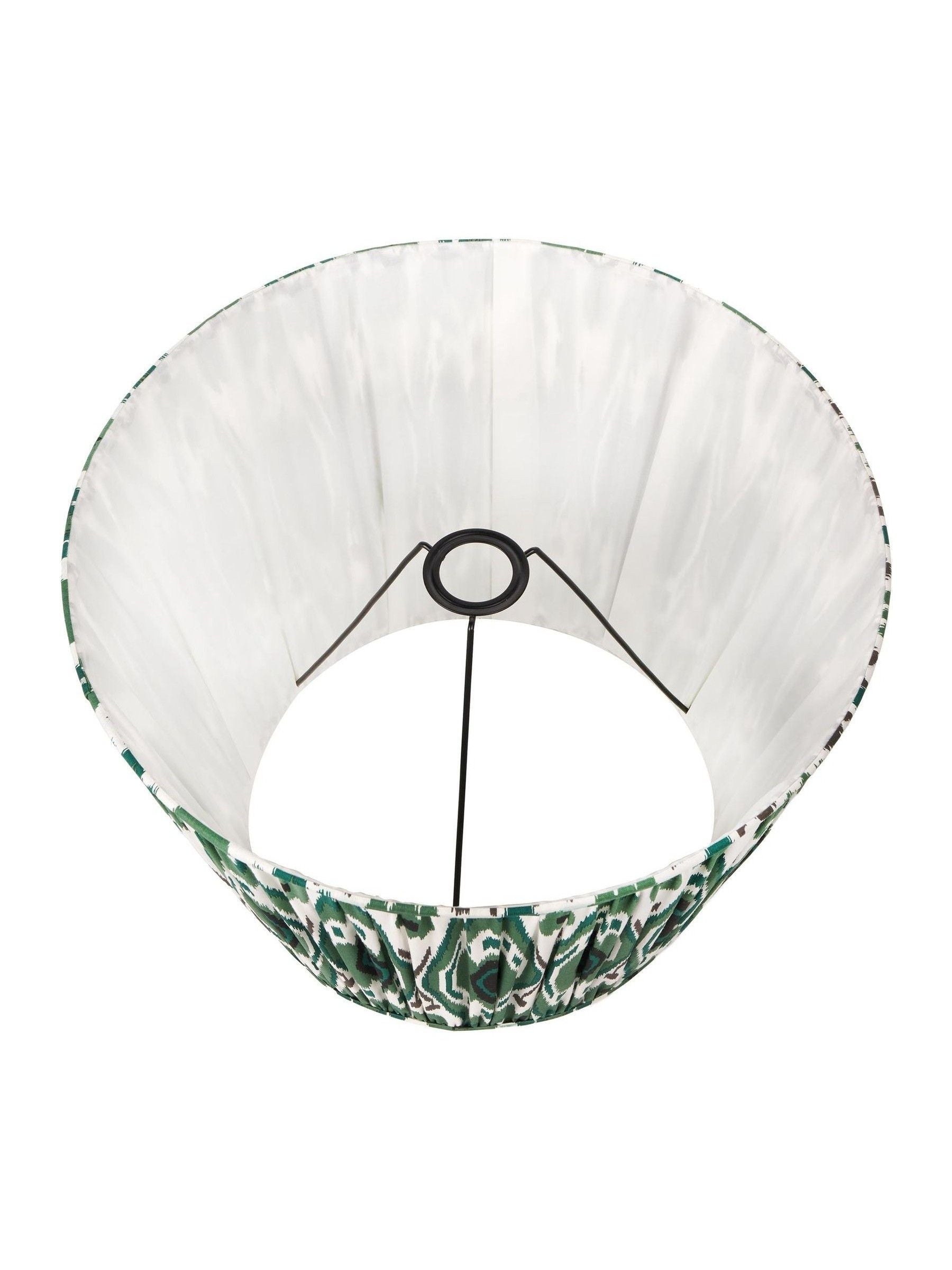 Pacific Lifestyle Izara Ikat lampshade in racing green - British product