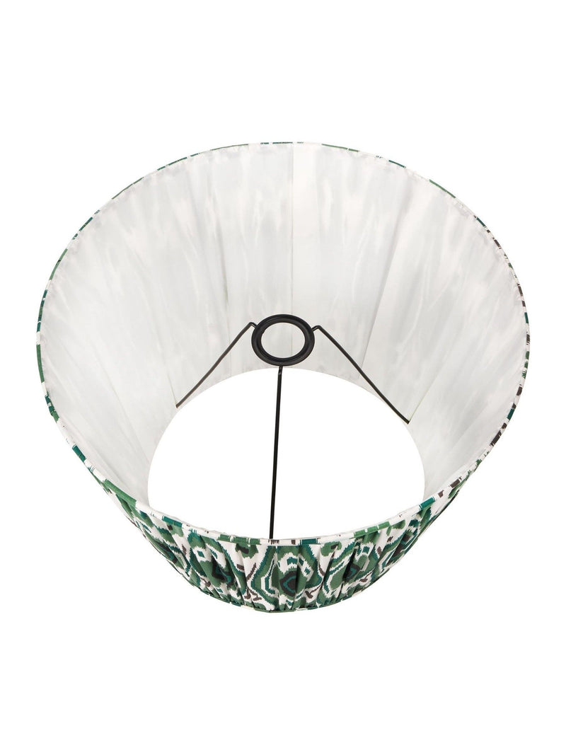 Pacific Lifestyle Izara Ikat lampshade in racing green - British product