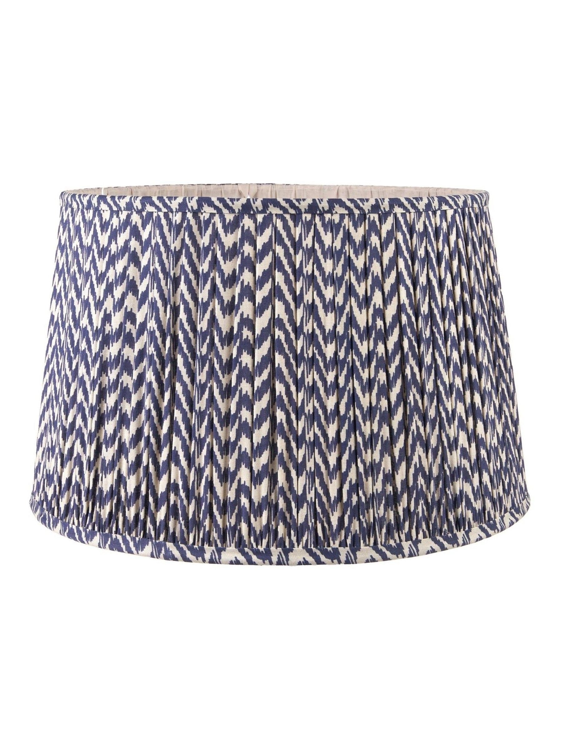 Pacific Lifestyle navy blue chevron mushroom pleat shade - British product