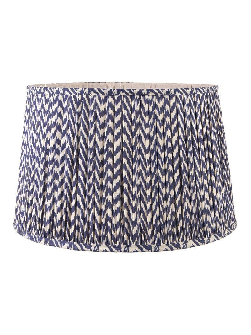 Pacific Lifestyle navy blue chevron mushroom pleat shade - British product